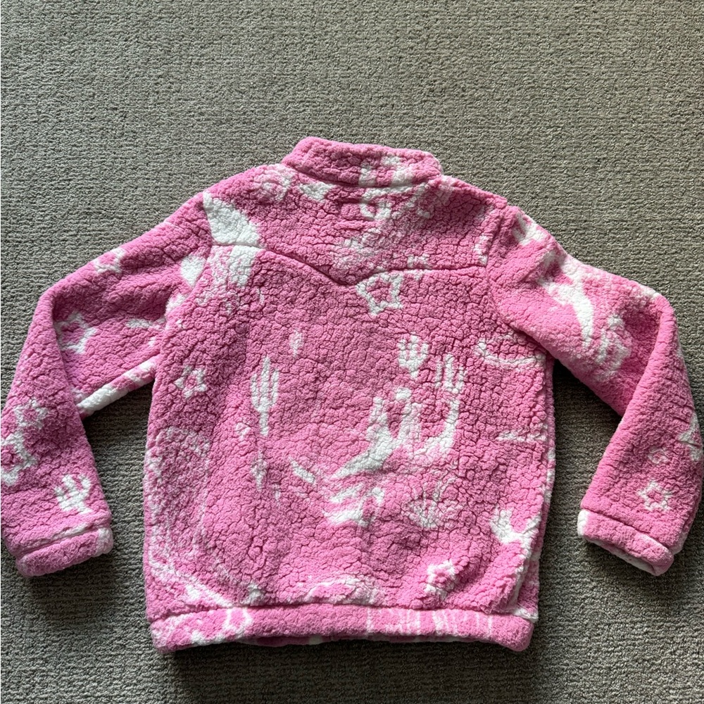 Wrangler x Barbie Girl's sizing Western Pink Sherpa Jacket size XXL - Picture 7 of 12